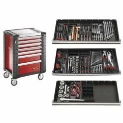Servante 7 tiroirs - 3 modules + composition d'outillage Facom - JET.7M3PLPF
