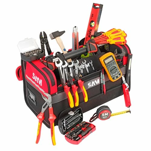 Caisse textile 39 L + 125 outils électricien Sam Outillage CP-ELEC1Z 1 Caisse textile 39 L + 125 outils électricien Sam Outillage CP-ELEC1Z