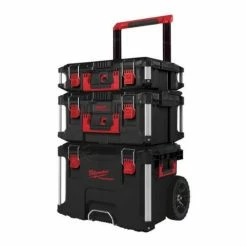 Pack 3 pièces Milwaukee (trolley + coffret + coffret large) PACKOUT - 4932464244